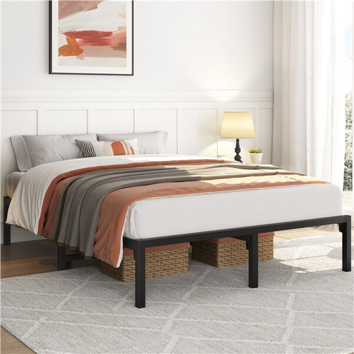 queen metal bed frame with headboard