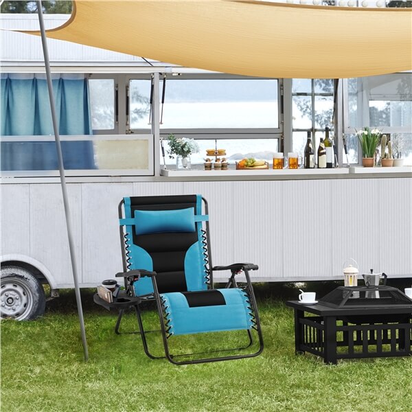 Yaheetech 29in Full Padded Zero Gravity Chair