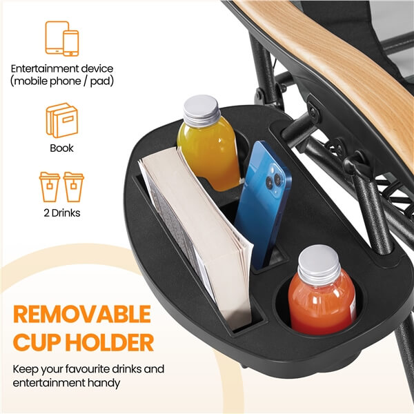 Yaheetech Adjustable Patio Padded Anti Gravity Recliner