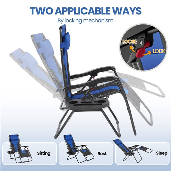 Yaheetech Padded Zero Gravity Recliner