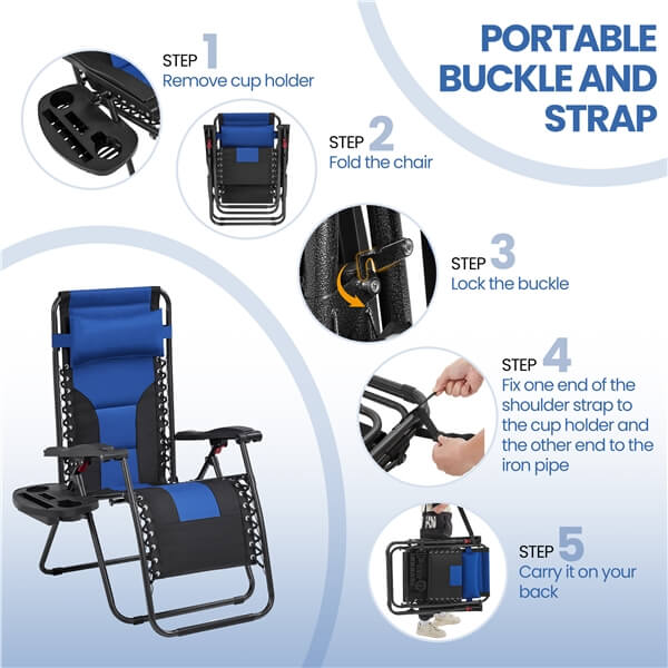 Yaheetech Padded Zero Gravity Recliner