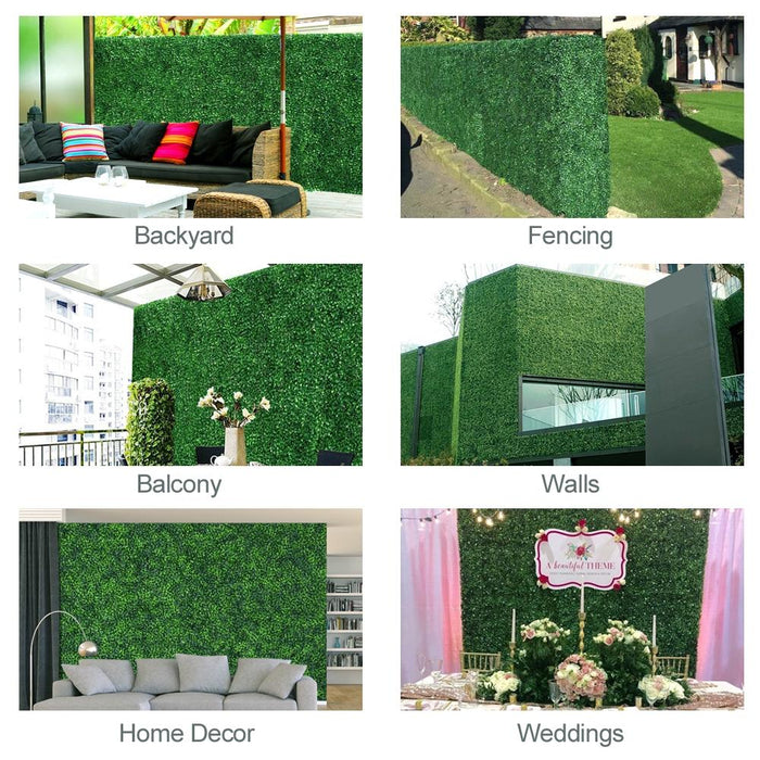 Yaheetech Artificial Boxwood 20" x 20" 6 pcs