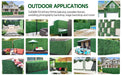 Yaheetech Artificial Boxwood 20" x 20" 6 pcs