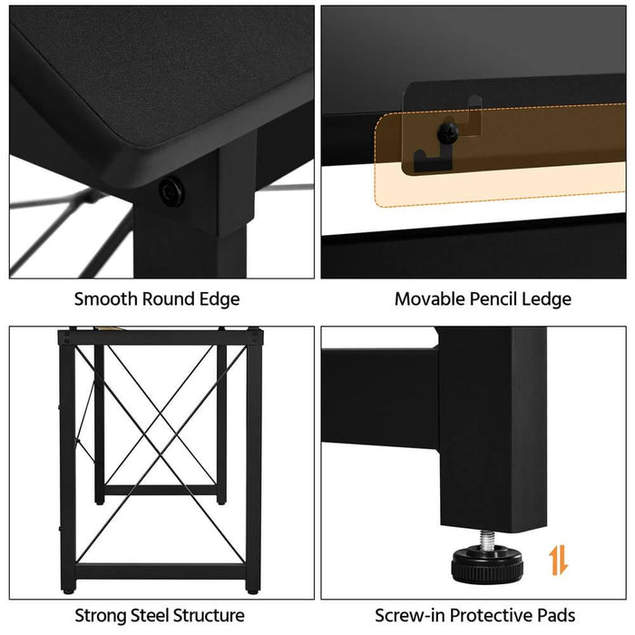 Yaheetech 47"x 24" Black Drafting Table