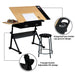 Yaheetech Height Adjustable Drawing Table Desk Work Station