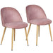 Yaheetech Dining Chairs Pink