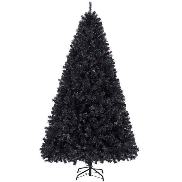 Yaheetech 6ft Halloween Black Artificial Christmas Tree