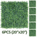 Yaheetech Artificial Boxwood 20" x 20" 6 pcs
