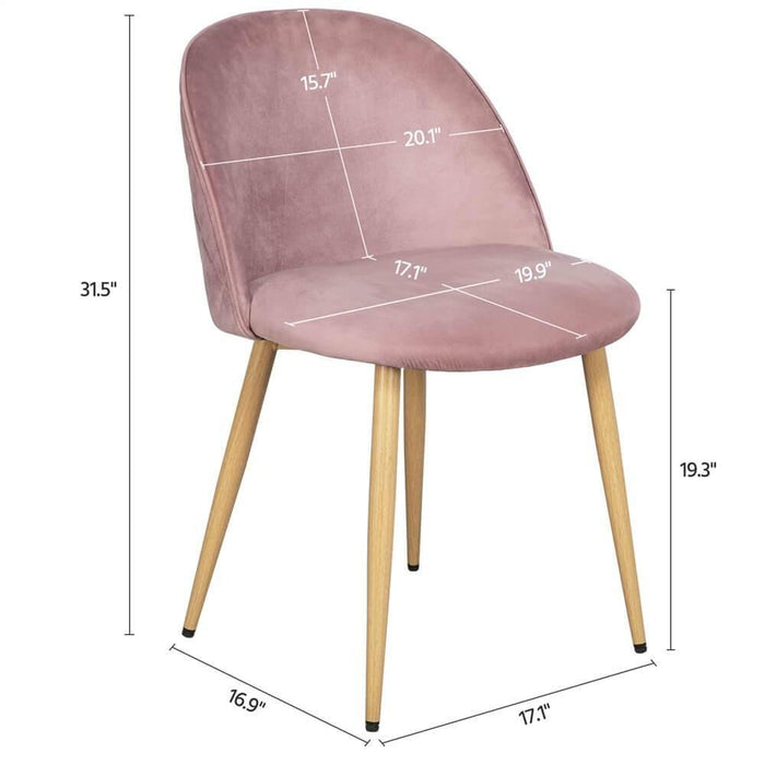 Yaheetech Dining Chairs Pink