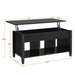 Yaheetech Minimalist Lift Top Coffee Table Black