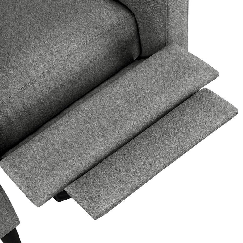Yaheetech Fabric Recliner Chair Gray