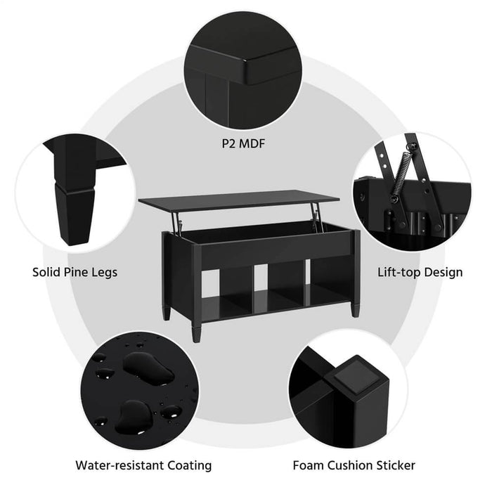 Black Acrylic Coffee Stand in Matte Finish – Amenity Services