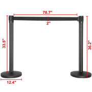 Belt Queue Stanchion Set of 2 Posts 