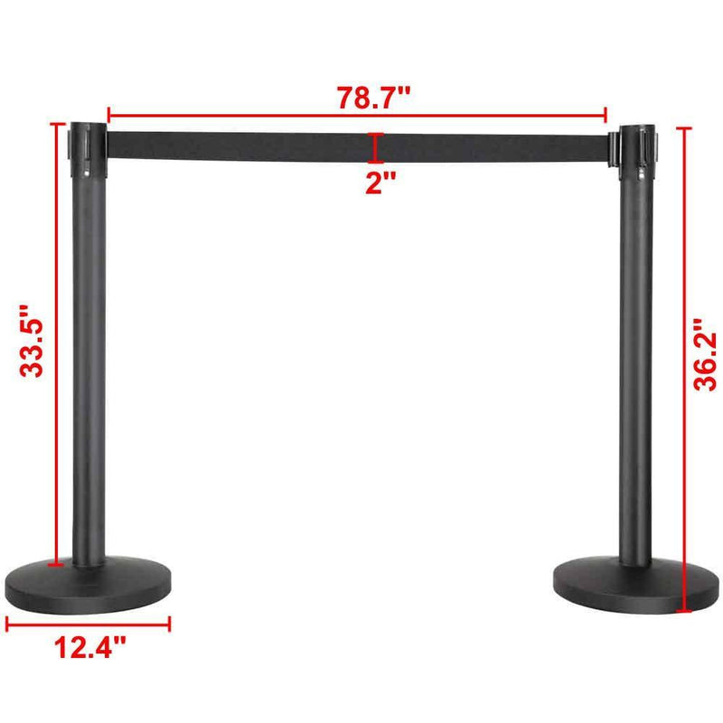 Belt Queue Stanchion Set of 2 Posts 
