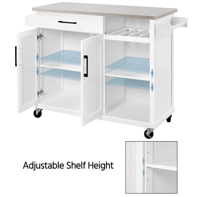 Yaheetech Kitchen Cart With Storage