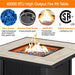 Yaheetech 30 Inch Outdoor Propane Fire Pit Table