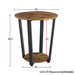 Yaheetech Industrial Round Side Table