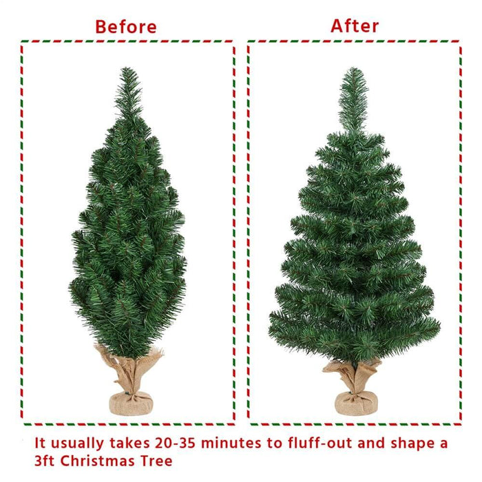 Yaheetech 3Ft Mini Artificial Christmas Tree