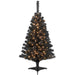 4Ft Pre-Lit Black Artificial Christmas Tree