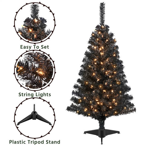  Black Artificial Christmas Tree