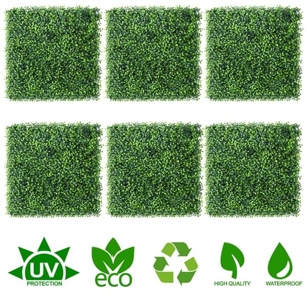 6PCS Artificial Boxwood