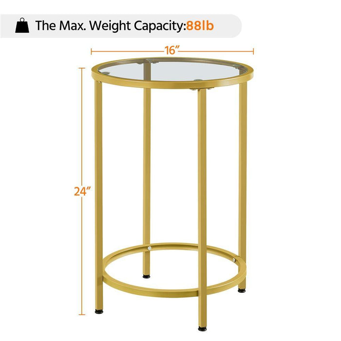 Yaheetech Round Accent Table