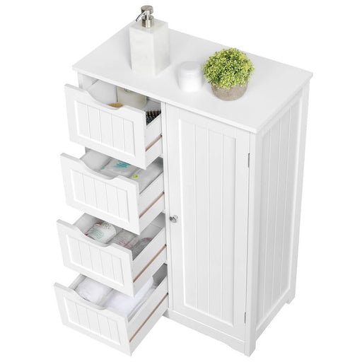 Yaheetech Bathroom Cabinet 4 Drawers