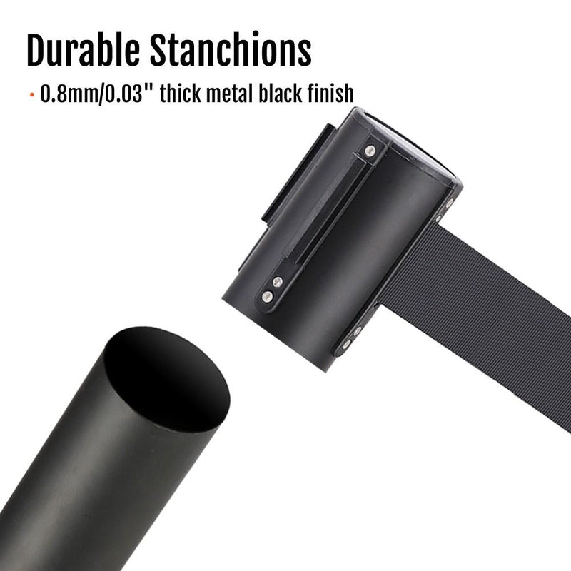 Belt Queue Stanchion Set of 2 Posts 