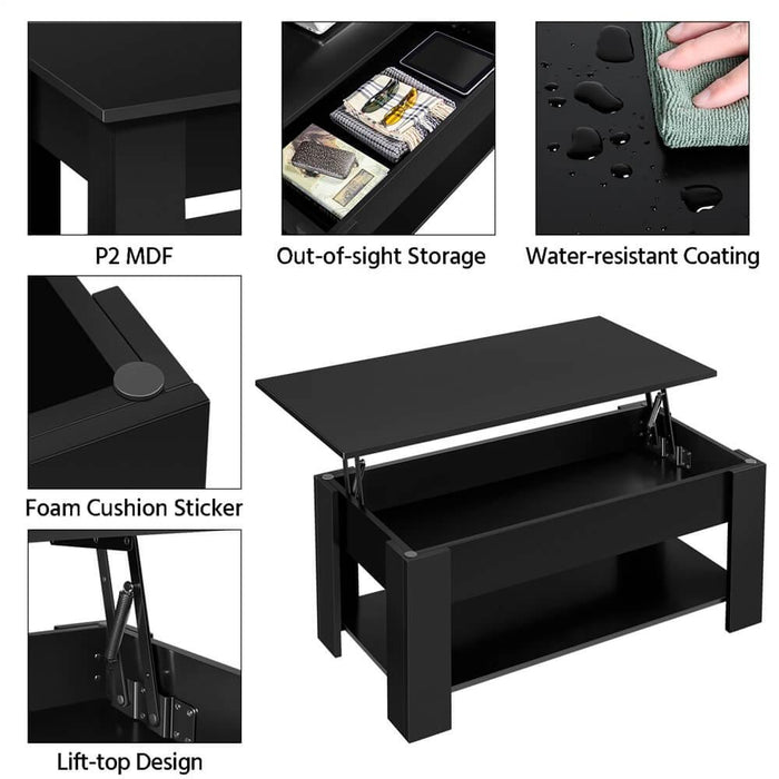 Yaheetech Lift Top Coffee Table with Storage