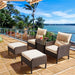 5 piece outdoor conversation set