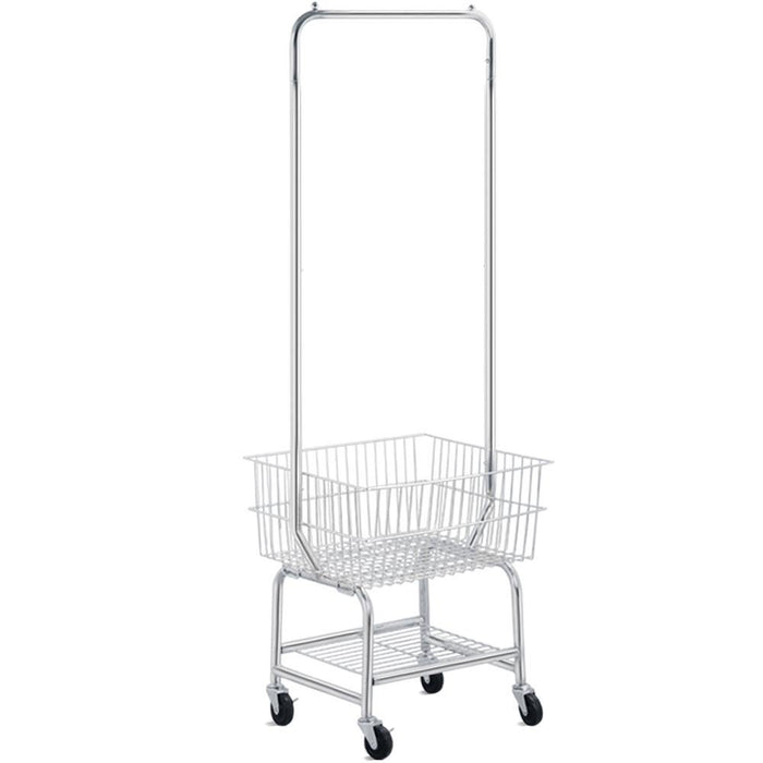 3-Tier Rolling Laundry Cart w/Basket 