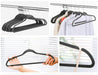 100PCs Velvet Hangers Gray