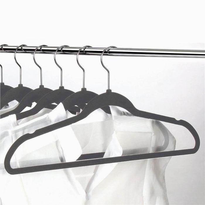 100PCs Velvet Hangers Gray