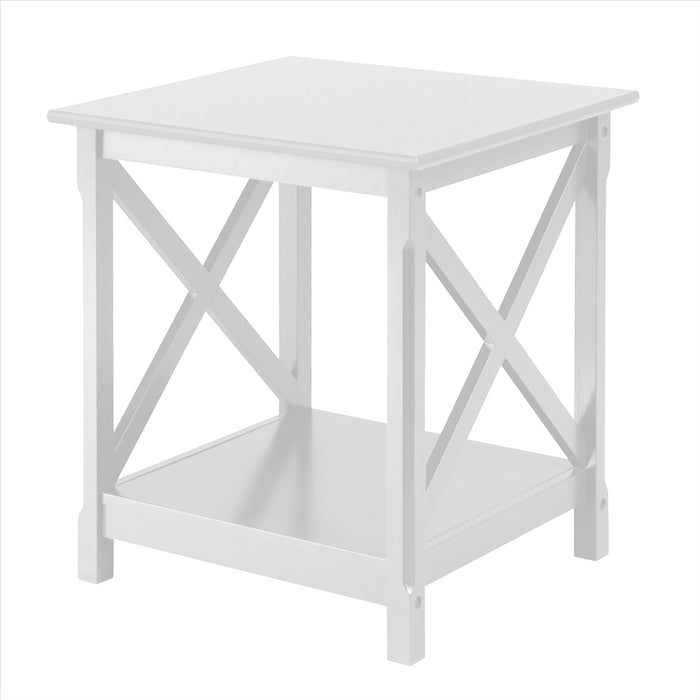 X Design Wood Sofa Side End Table