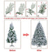 6ft white christmas tree pre lit