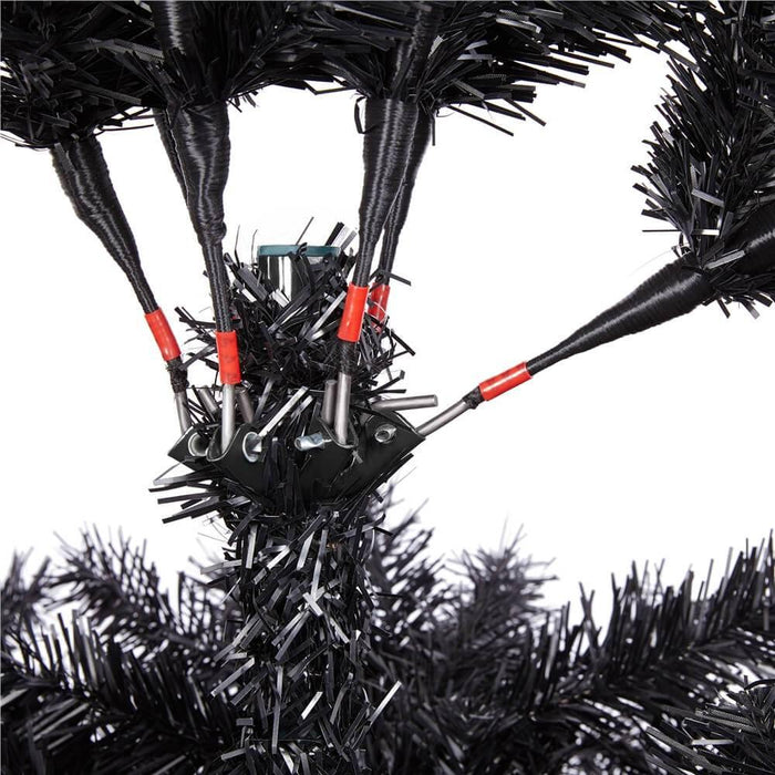 Yaheetech 6Ft Black Artificial Christmas Tree