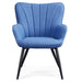 navy accent armchair