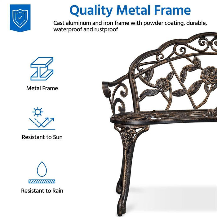 Outdoor Metal Bench