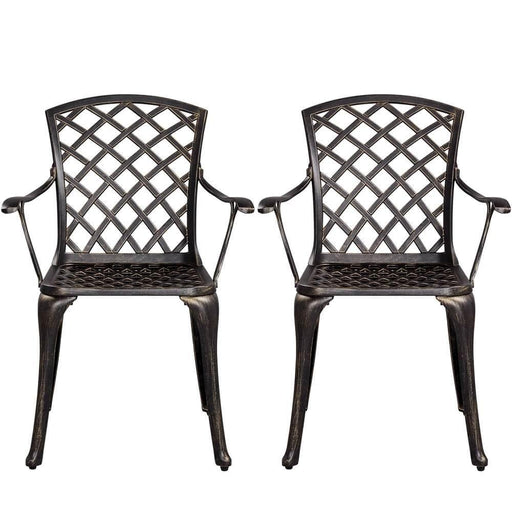 Yaheetech Patio Dining Chairs Set of 2