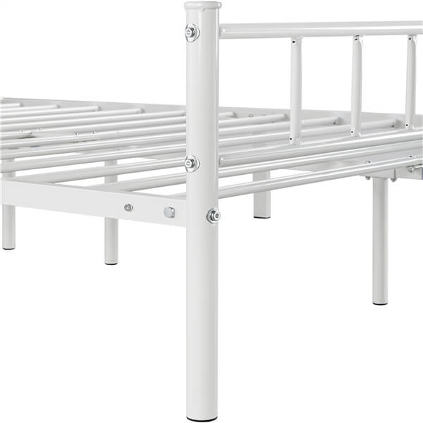 Metal Bed Frame White