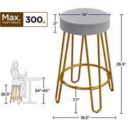 2PCS Counter Stools