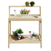 Outdoor Wooden Potting Bench Table