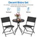 3 Piece Patio Bistro Set