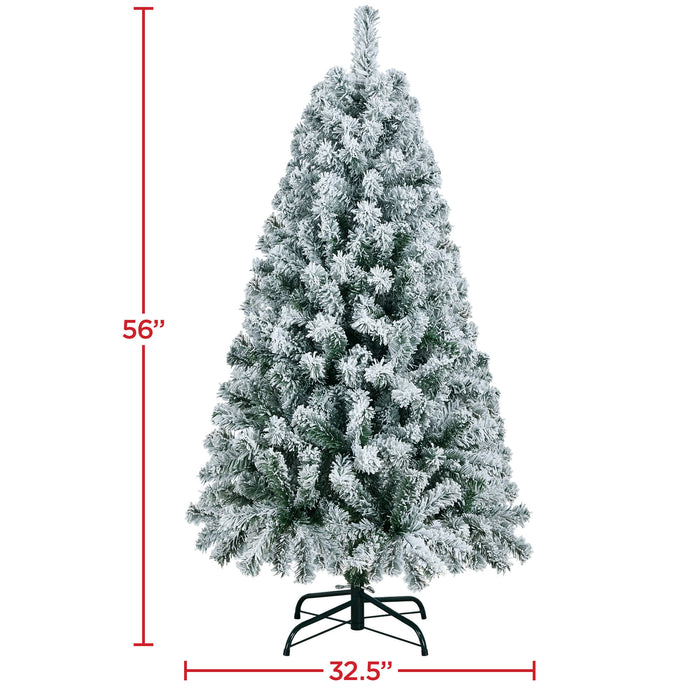 Christmas TreeYaheetech  5ft/6ft/7.5ft/9ft Frosted Artificial Christmas Tree
