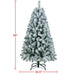 7.5 flocked pre lit christmas tree