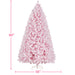 7.5’ Pre-lit Flocked Artificial Christmas Tree