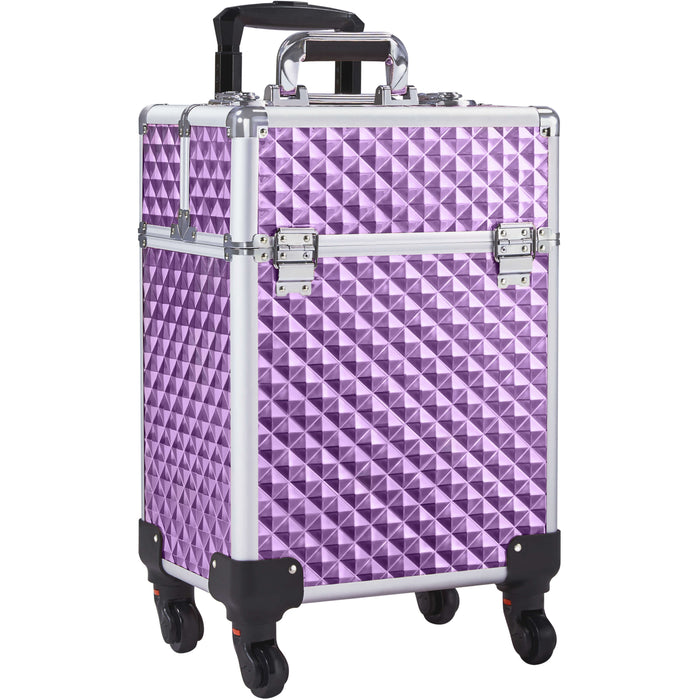 Yaheetech Rolling Makeup Train Case