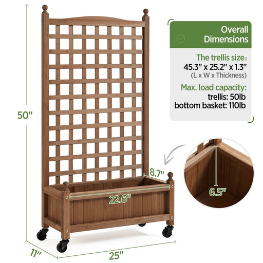 Planter Box with Trellis