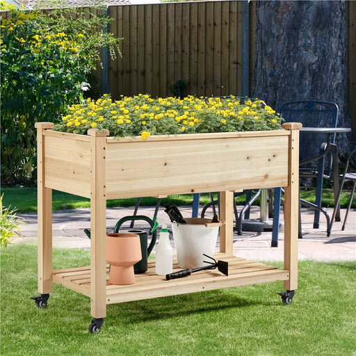 Yaheetech Elevated Garden Bed 42x23x33in