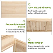 Yaheetech Elevated Garden Bed 42x23x33in